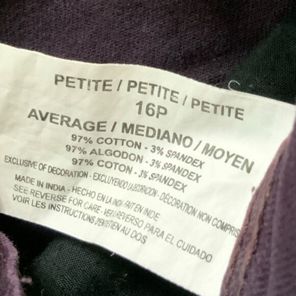 Gloria Vanderbilt Amanda Jeans Womens 16 Petite Straight Leg Streetwear Denim - Picture 9 of 9